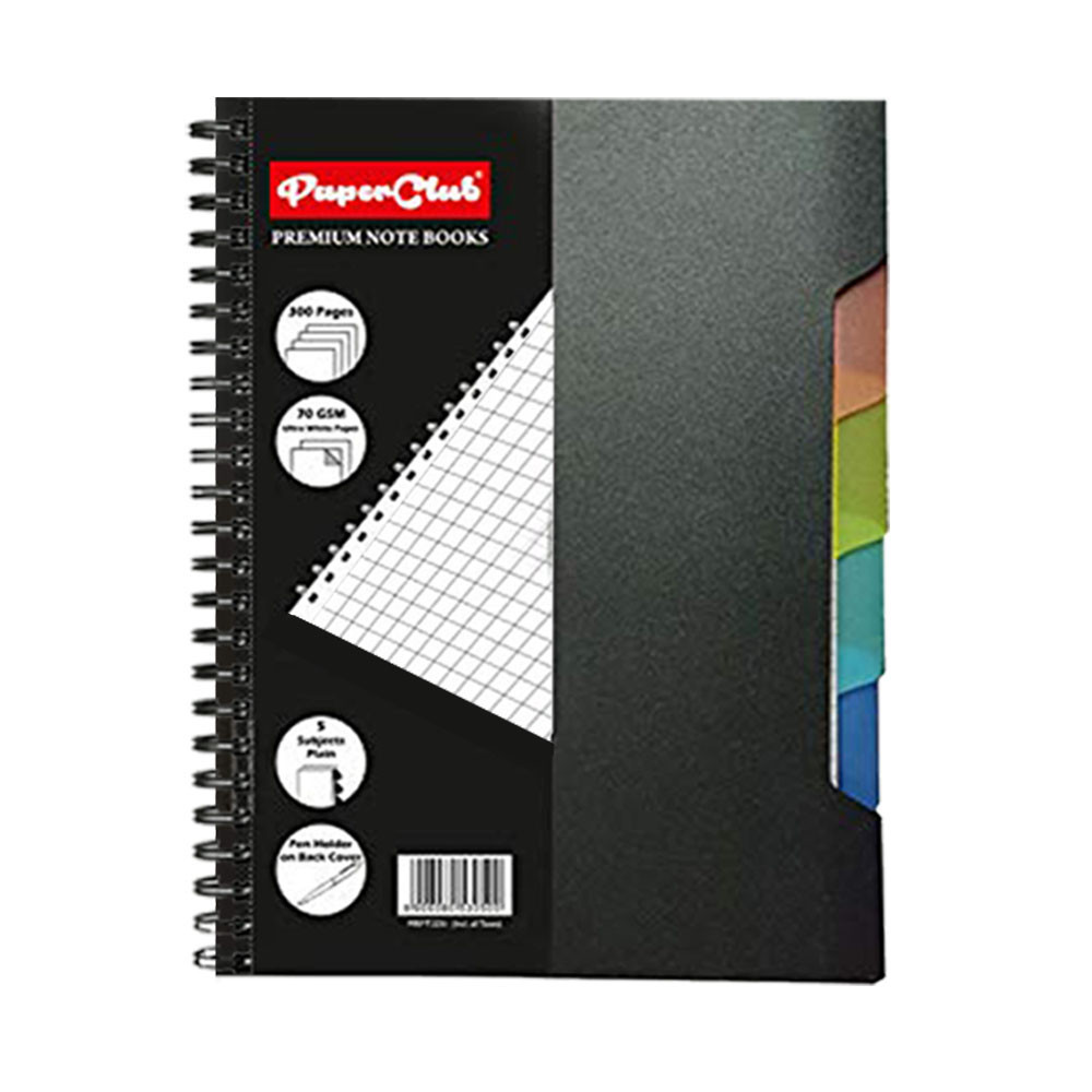 PaperClub 5-Sub NoteBook (B5-300pages) wiro binding notebook | wiro diary for office | New Year Diary | Non Dated Dairy | wiro diary for journal | wiro Diary B5 300 Pages Notebook | Just in Price 275 Rs.