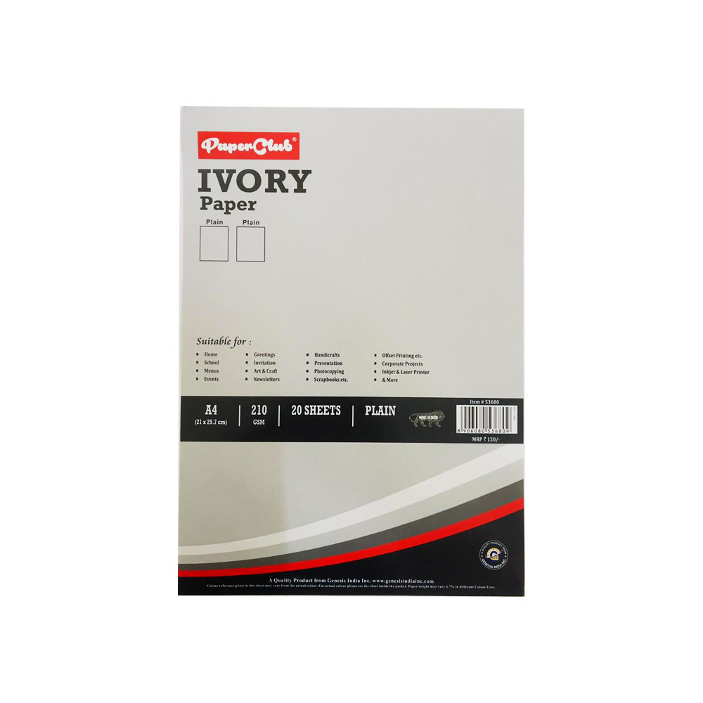 PaperClub Ivory Paper, A4 size