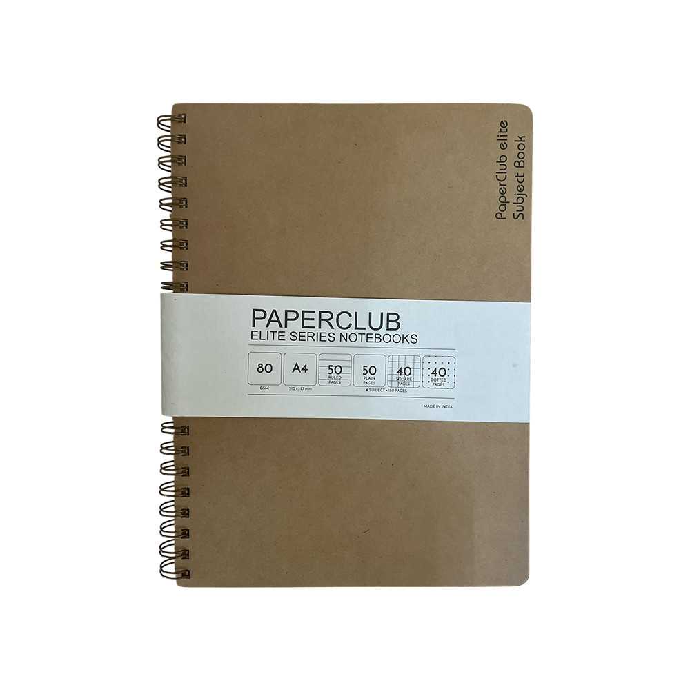 PaperClub Elite Twin-Wiro Notebooks ( 3-4 Subjects )