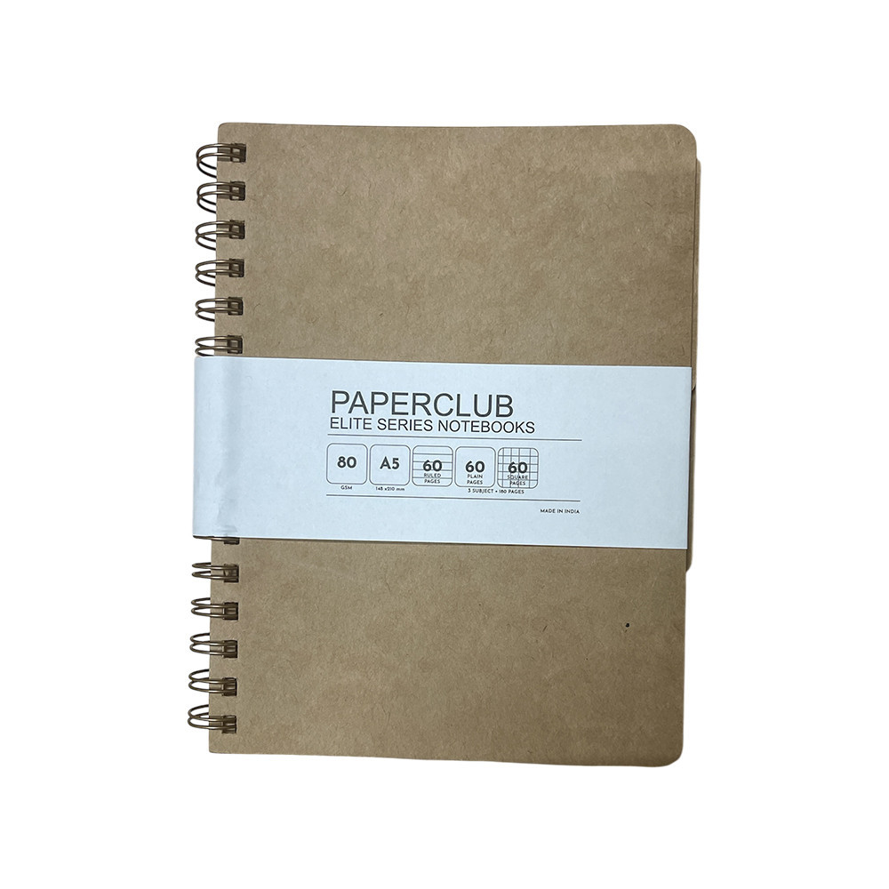 PaperClub Elite Twin-Wiro Notebooks ( 3-4 Subjects )