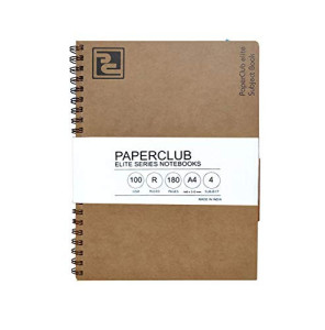 PaperClub WB-Ruled 100-GSM NoteBook-4-Sub(A4,180 pages)